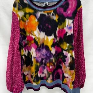 Anthropologie Floral Multicolor Blouse